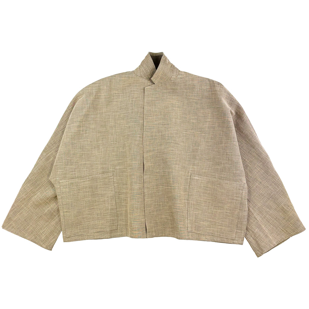 Reversible Cotton Cardigan - Konnyaku Cloth Reversible - 25J-140