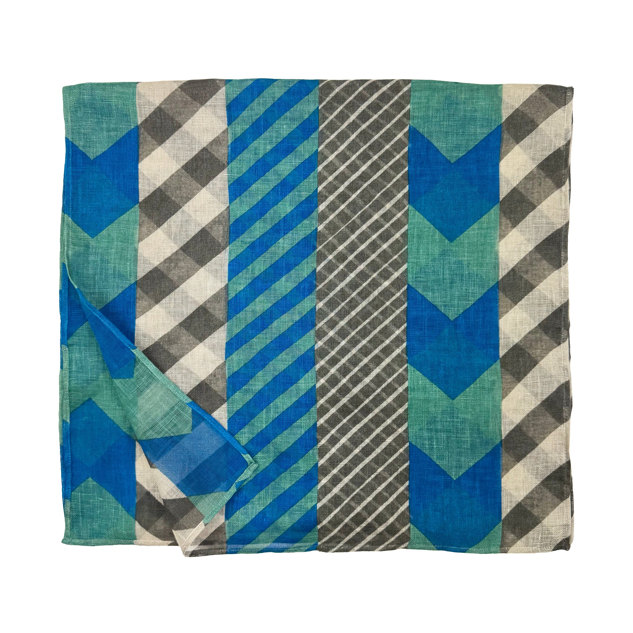 小物 \"OPEN YY\" YY STRIPE SCARF OPEN YY Off-White Scarf Beanie OPEN YY